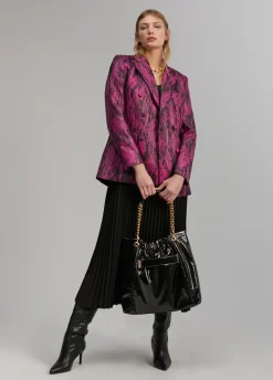 Blazer jacquard serpiente