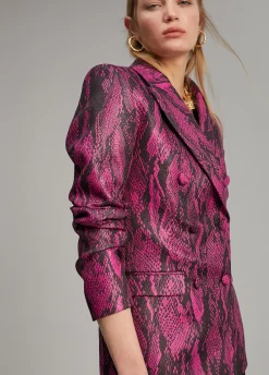 Blazer jacquard serpiente