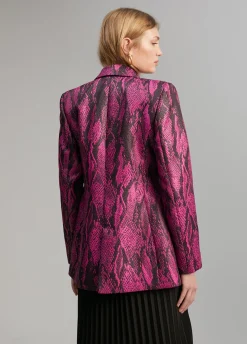 Blazer jacquard serpiente