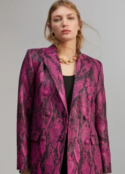 Blazer jacquard serpiente