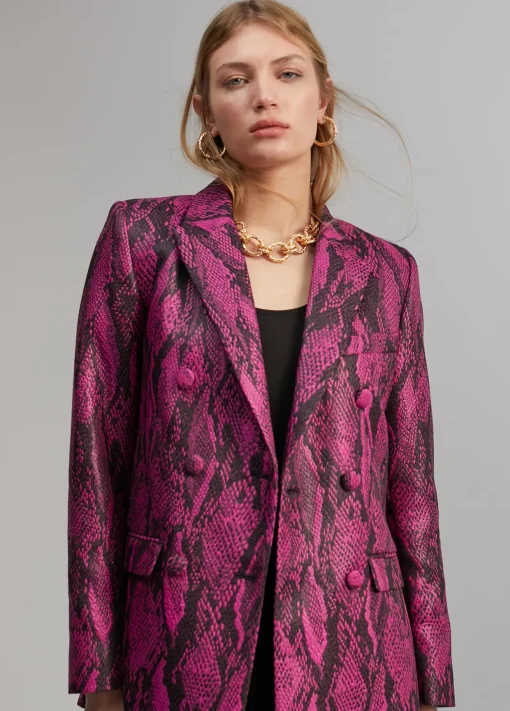 Blazer jacquard serpiente