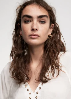 Blusa detalle eyelets