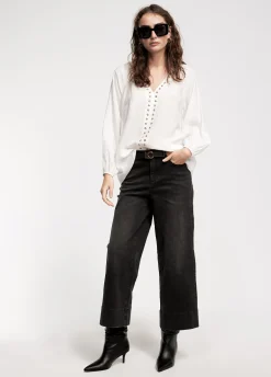 Blusa detalle eyelets