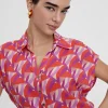 Blusa fluida estampada