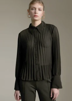 Blusa plisada
