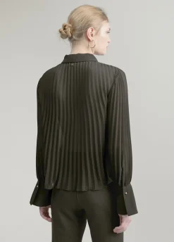 Blusa plisada