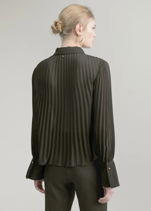 Blusa plisada