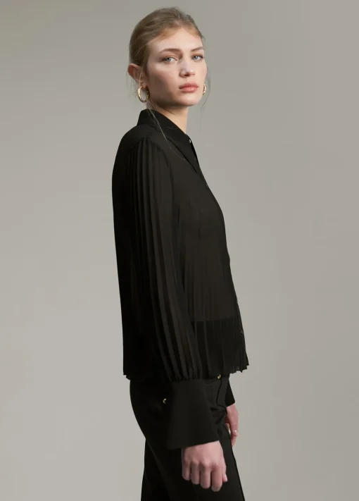 Blusa plisada