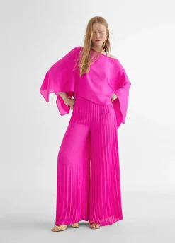 Blusa/capa satinada