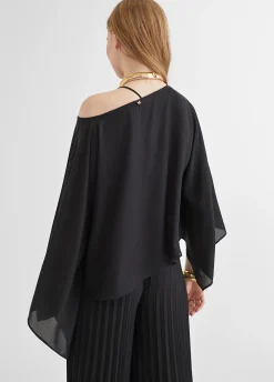 Blusa/capa satinada