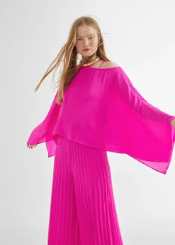 Blusa/capa satinada