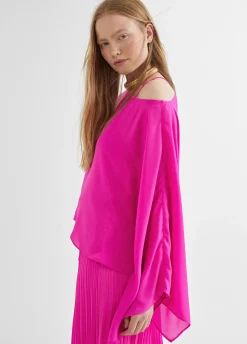 Blusa/capa satinada