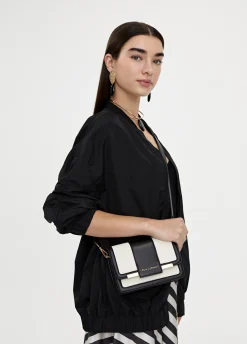 Bolso bandolera bicolor