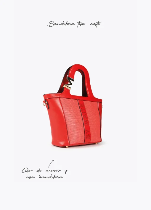 Bolso bandolera cesto