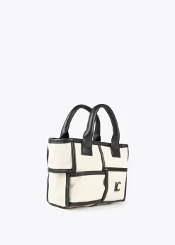 Bolso bandolera con detalles a contraste