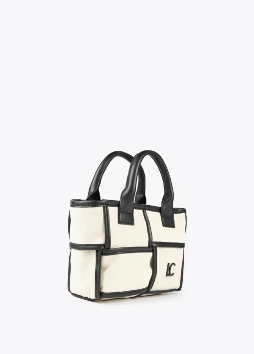 Bolso bandolera con detalles a contraste
