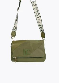 Bolso bandolera materiales combinados