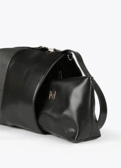 Bolso bandolera materiales combinados