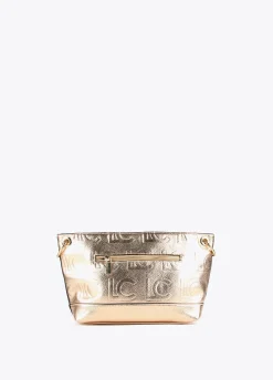 Bolso bandolera monograma metalizado