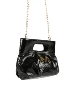 Bolso de mano con frunces