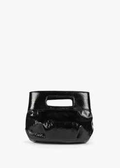 Bolso de mano con frunces