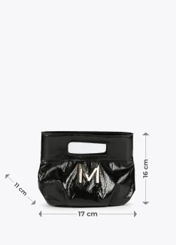 Bolso de mano con frunces