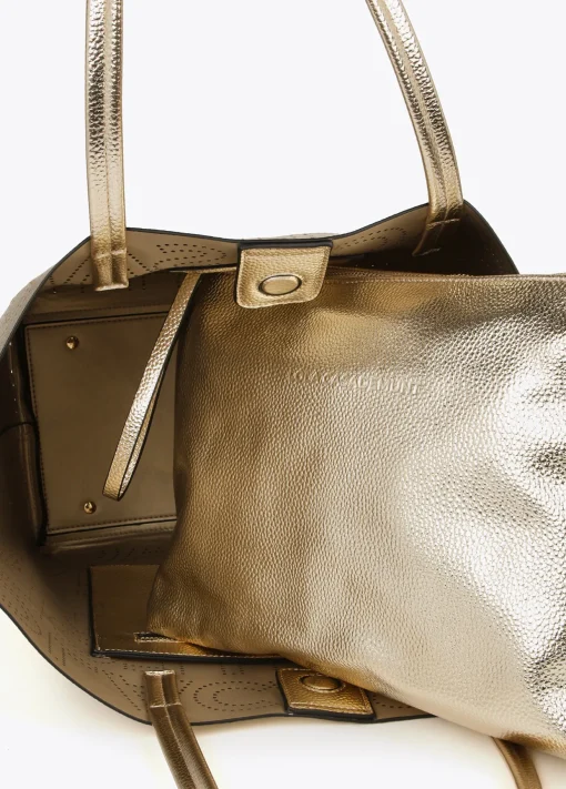 Bolso dorado shopper edición limitada - Lola Casademunt