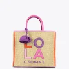 Bolso efecto rafia