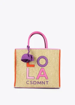 Bolso efecto rafia