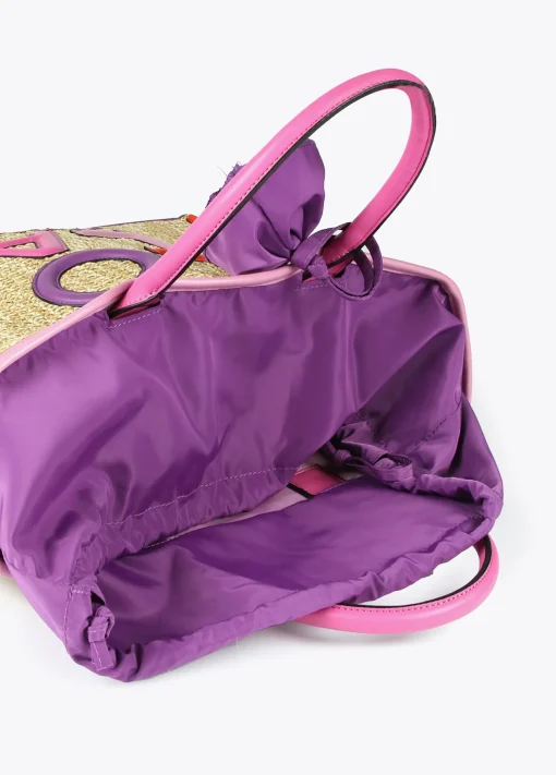 Bolso efecto rafia