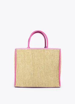 Bolso efecto rafia
