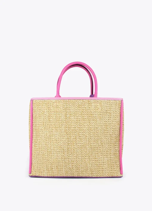Bolso efecto rafia