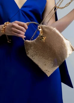Bolso fiesta dorado