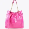 Bolso shopper brillante