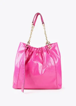 Bolso shopper brillante
