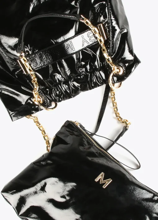 Bolso shopper brillante