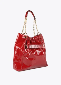 Bolso shopper brillante