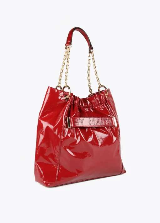 Bolso shopper brillante