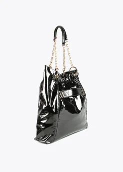 Bolso shopper brillante