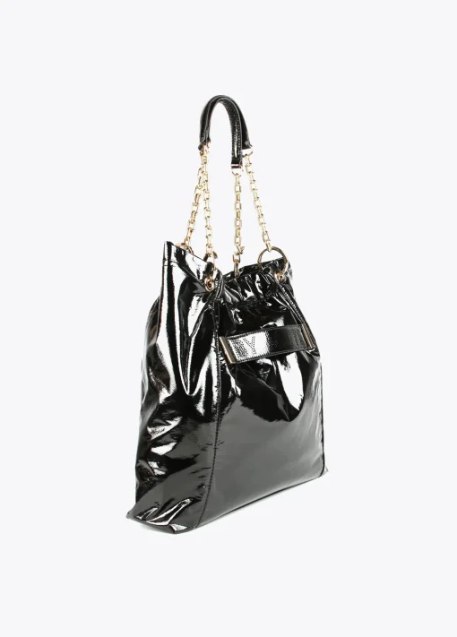 Bolso shopper brillante