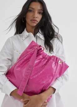 Bolso shopper brillante