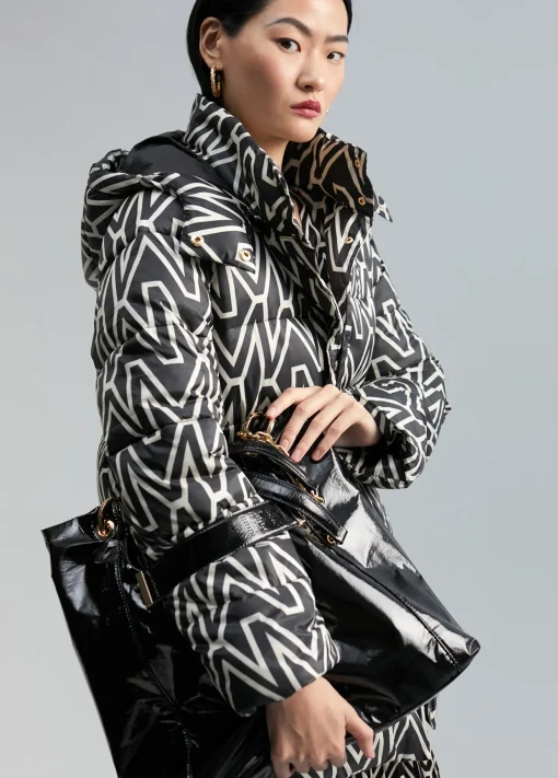 Bolso shopper brillante