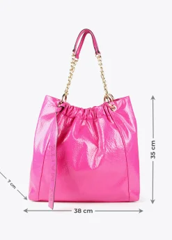 Bolso shopper brillante