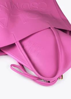 Bolso shopper con logo en relieve