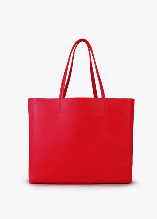 Bolso shopper con logo en relieve