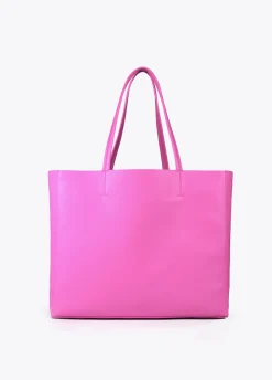 Bolso shopper con logo en relieve