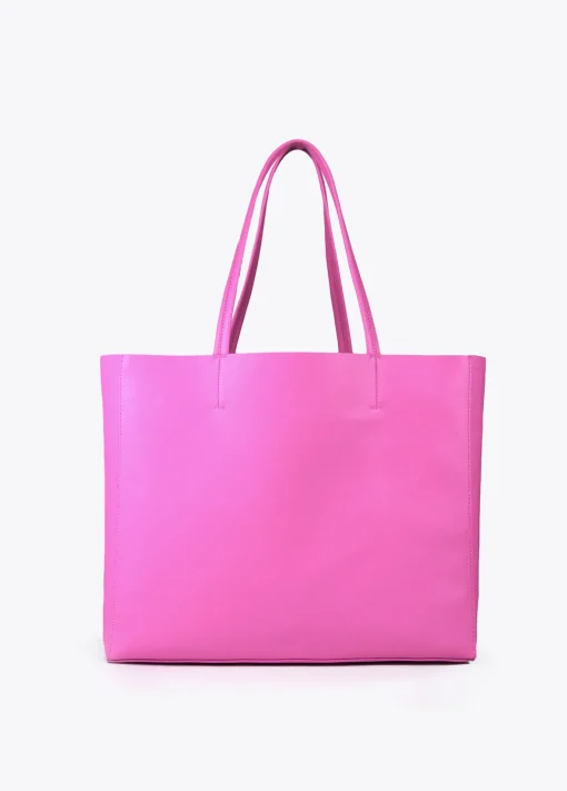 Bolso shopper con logo en relieve