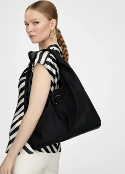 Bolso shopper materiales combinados