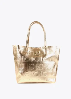 Bolso shopper metalizado