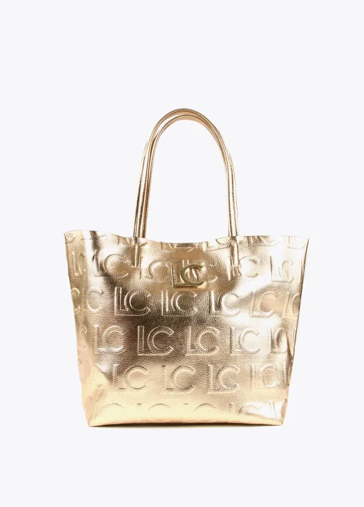 Bolso shopper metalizado